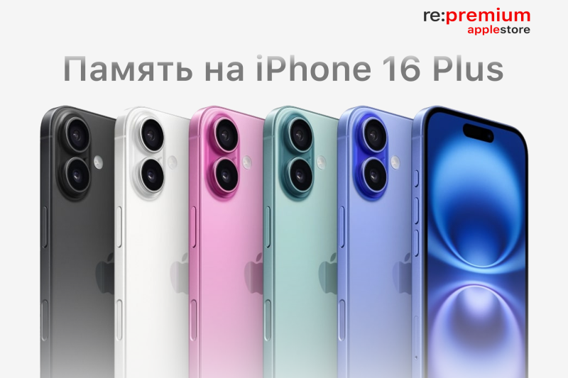 Сколько памяти выбрать для iPhone 16 Plus: 128, 256 или больше?