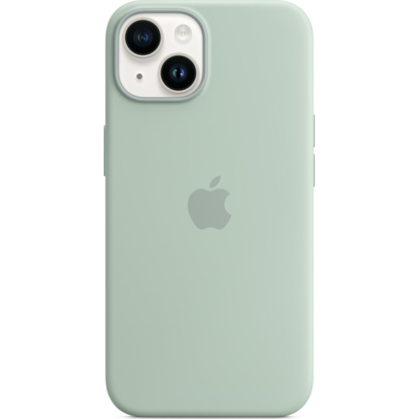 Чехол Apple для iPhone 14 Silicone с MagSafe зеленый 1
