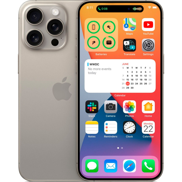 Смартфон Apple iPhone 15 Pro Max натуральный титан 1